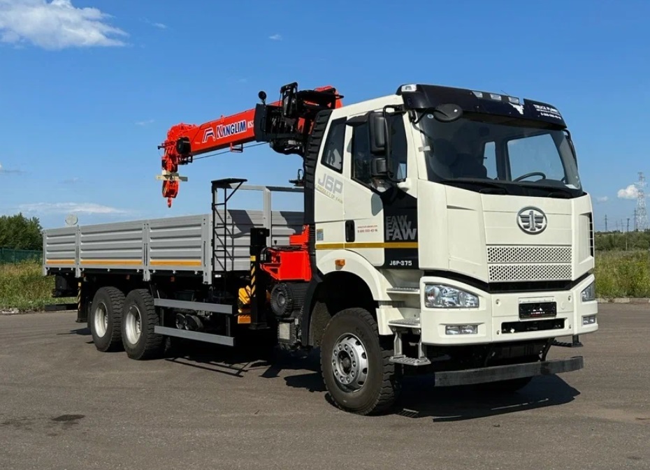 Самосвал faw j6 с КМУ Kanglim KS 2057Н